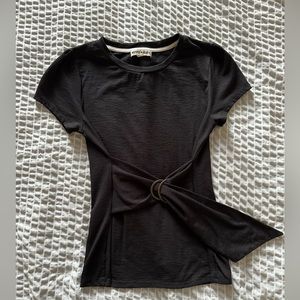 Black inspired hearts blouse size small